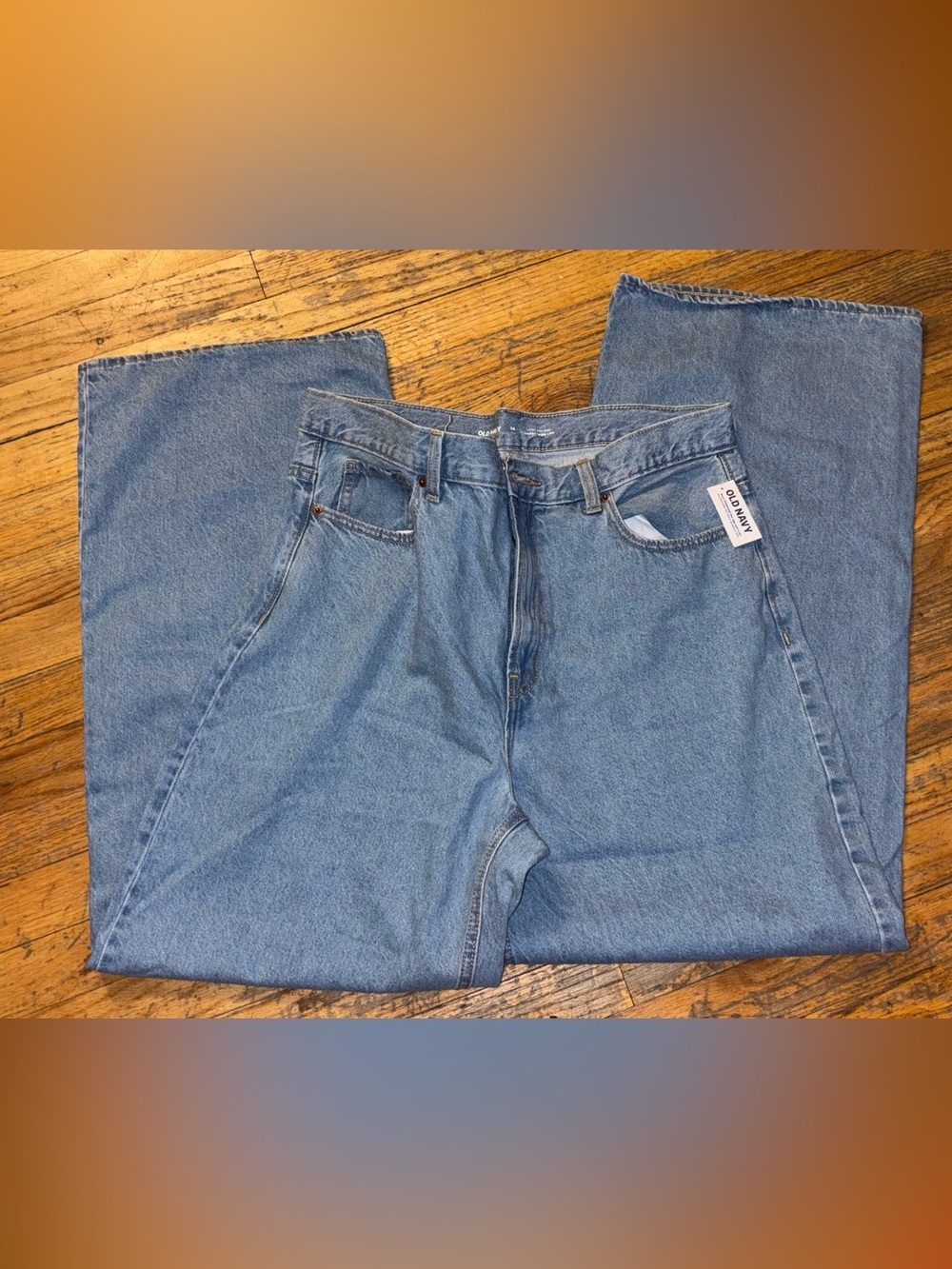 Old Navy Classic Blue Straight-Leg Jeans